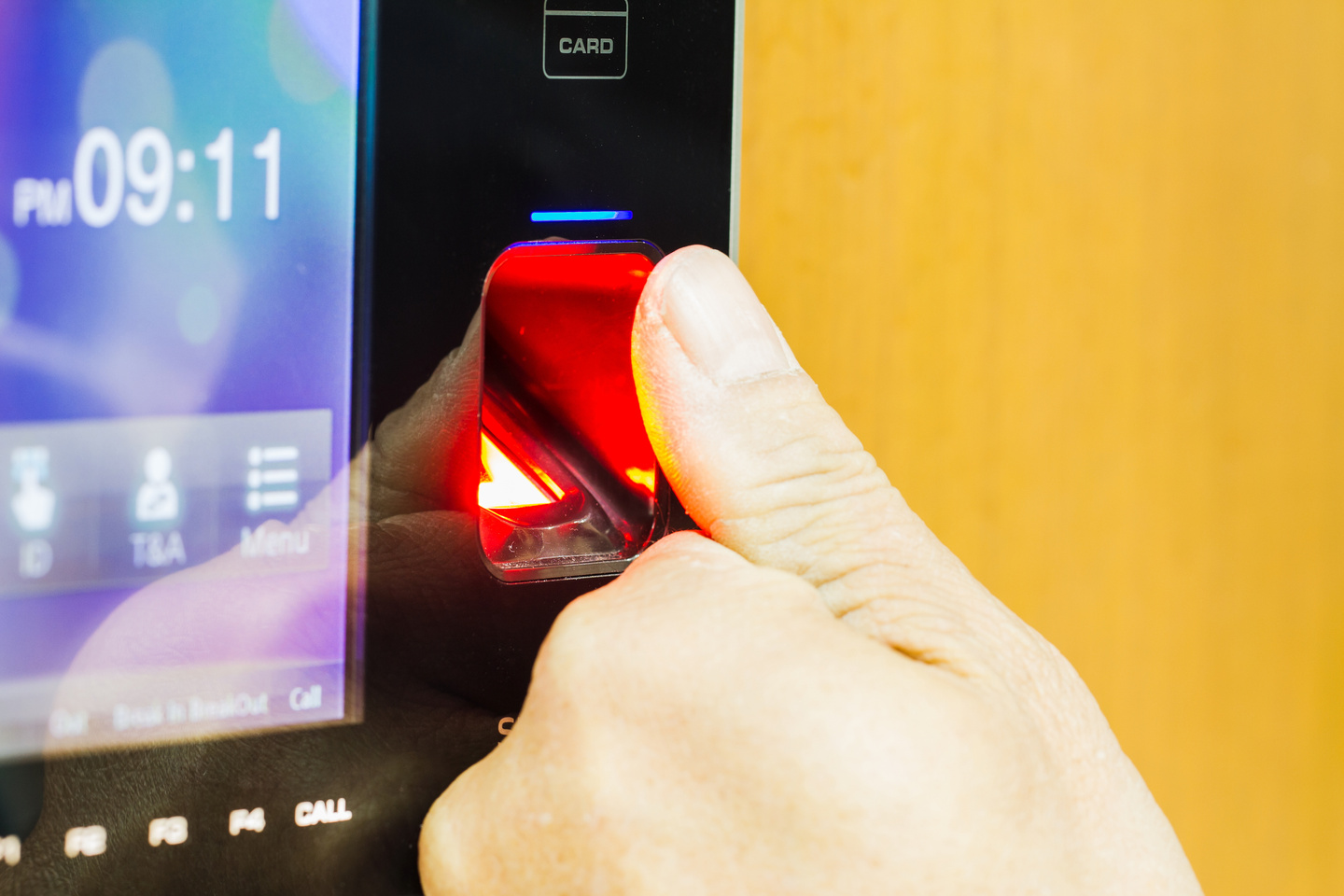 electronic key and finger access control system